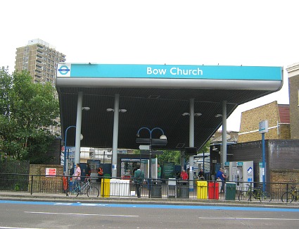 Bow Church Tube Station, London